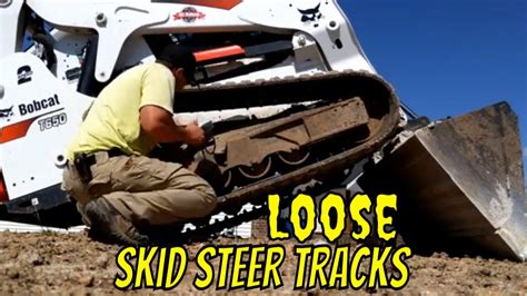 tightening skid steer track|bobcat t650 skid steering tracks.